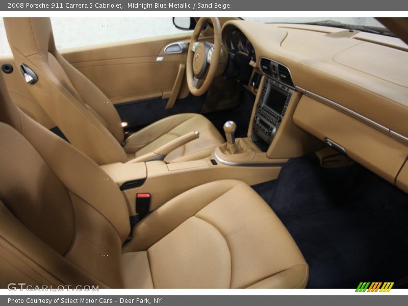 Midnight Blue Metallic / Sand Beige 2008 Porsche 911 Carrera S Cabriolet