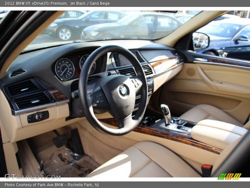 Jet Black / Sand Beige 2012 BMW X5 xDrive35i Premium