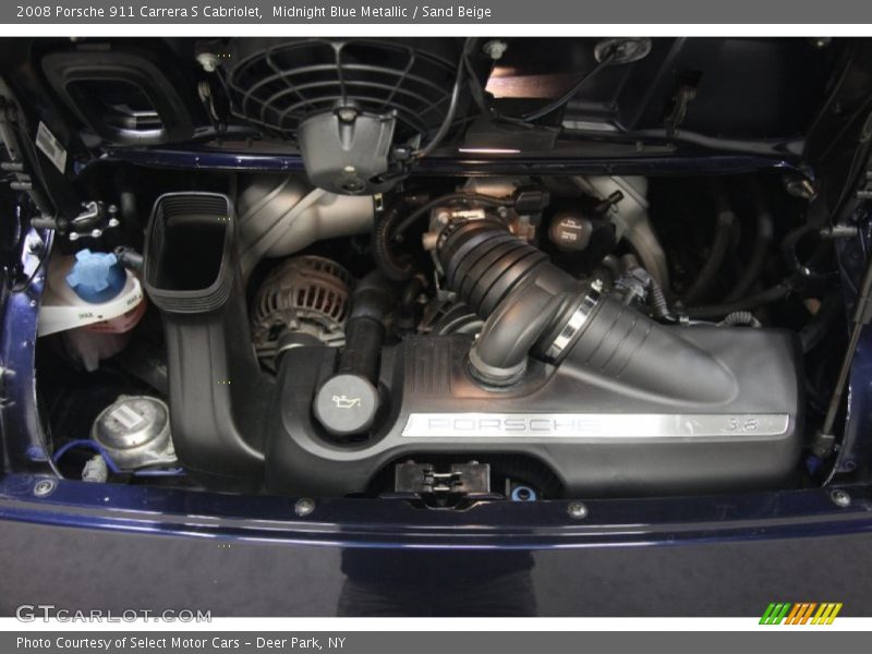Midnight Blue Metallic / Sand Beige 2008 Porsche 911 Carrera S Cabriolet