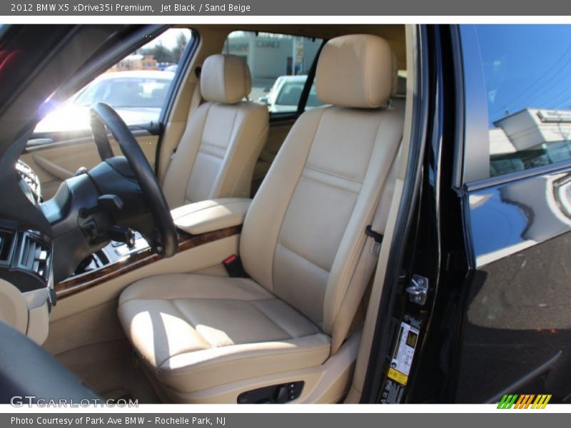 Jet Black / Sand Beige 2012 BMW X5 xDrive35i Premium