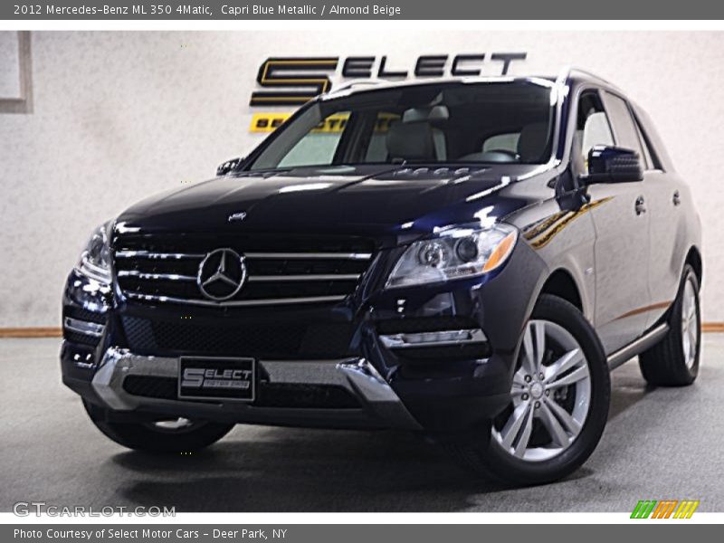 Capri Blue Metallic / Almond Beige 2012 Mercedes-Benz ML 350 4Matic