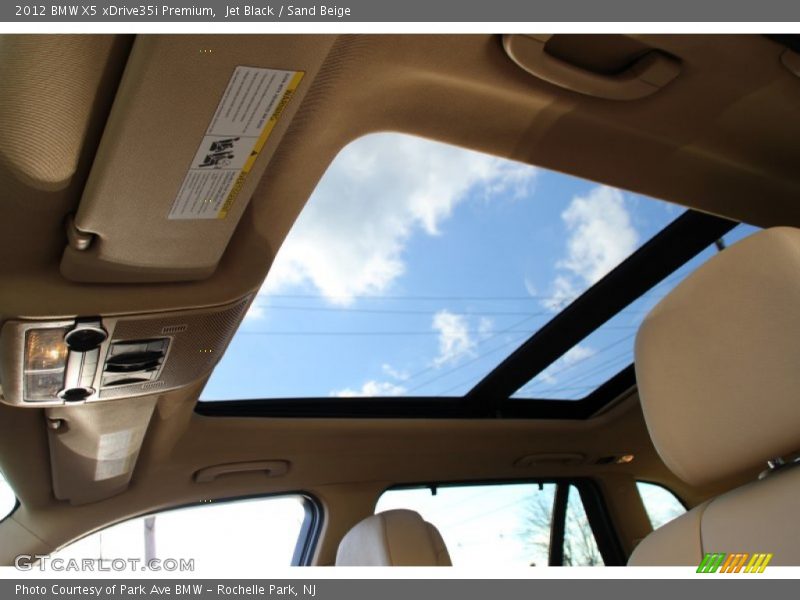 Jet Black / Sand Beige 2012 BMW X5 xDrive35i Premium