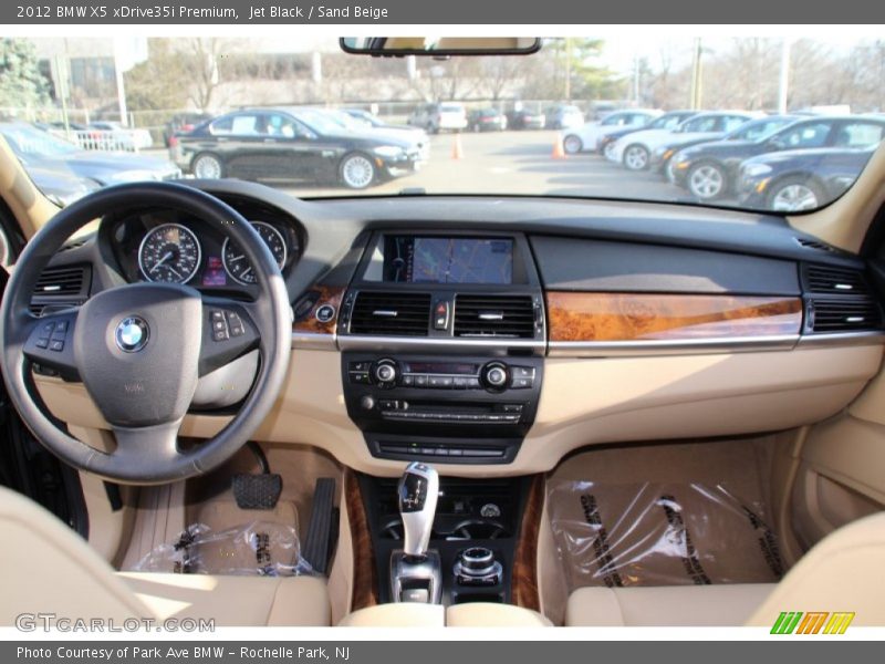 Jet Black / Sand Beige 2012 BMW X5 xDrive35i Premium