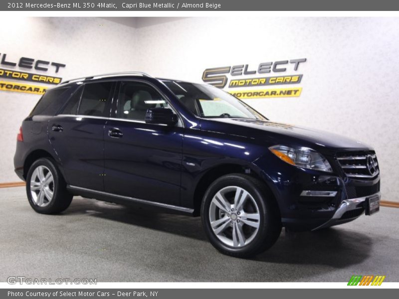 Capri Blue Metallic / Almond Beige 2012 Mercedes-Benz ML 350 4Matic