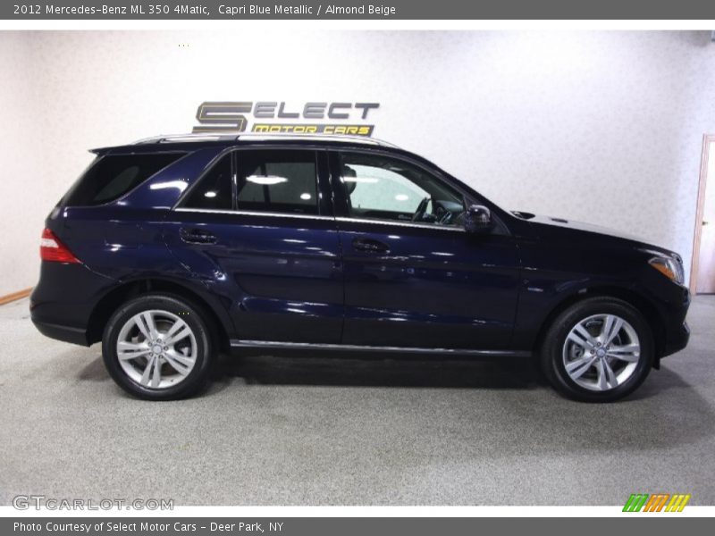 Capri Blue Metallic / Almond Beige 2012 Mercedes-Benz ML 350 4Matic