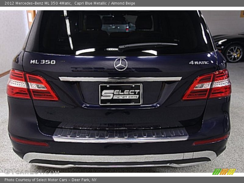 Capri Blue Metallic / Almond Beige 2012 Mercedes-Benz ML 350 4Matic