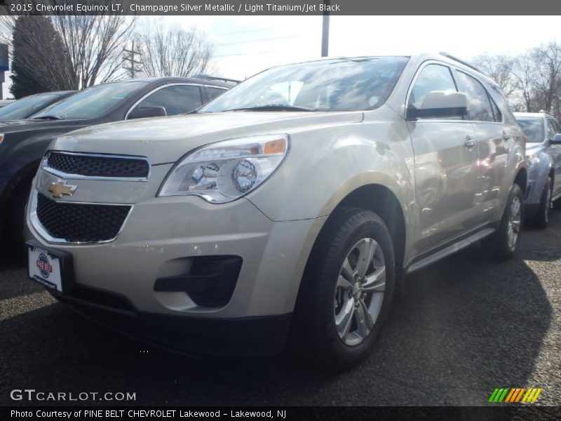 Champagne Silver Metallic / Light Titanium/Jet Black 2015 Chevrolet Equinox LT