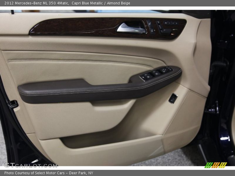 Capri Blue Metallic / Almond Beige 2012 Mercedes-Benz ML 350 4Matic
