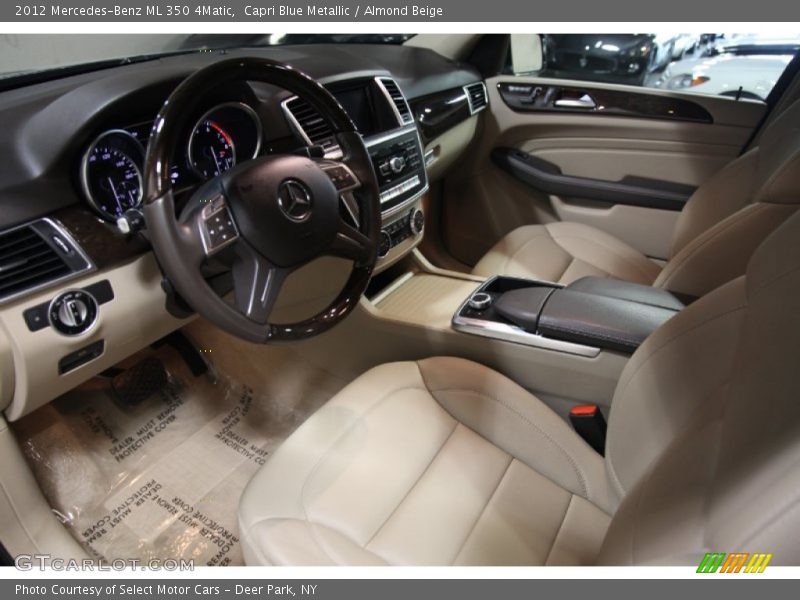 Capri Blue Metallic / Almond Beige 2012 Mercedes-Benz ML 350 4Matic