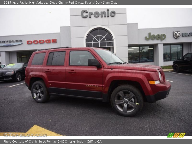 Deep Cherry Red Crystal Pearl / Dark Slate Gray 2015 Jeep Patriot High Altitude