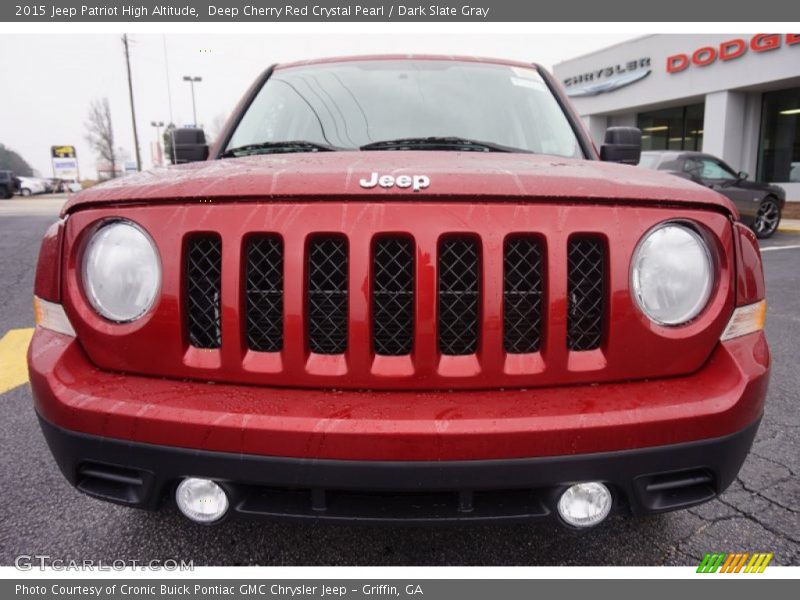 Deep Cherry Red Crystal Pearl / Dark Slate Gray 2015 Jeep Patriot High Altitude