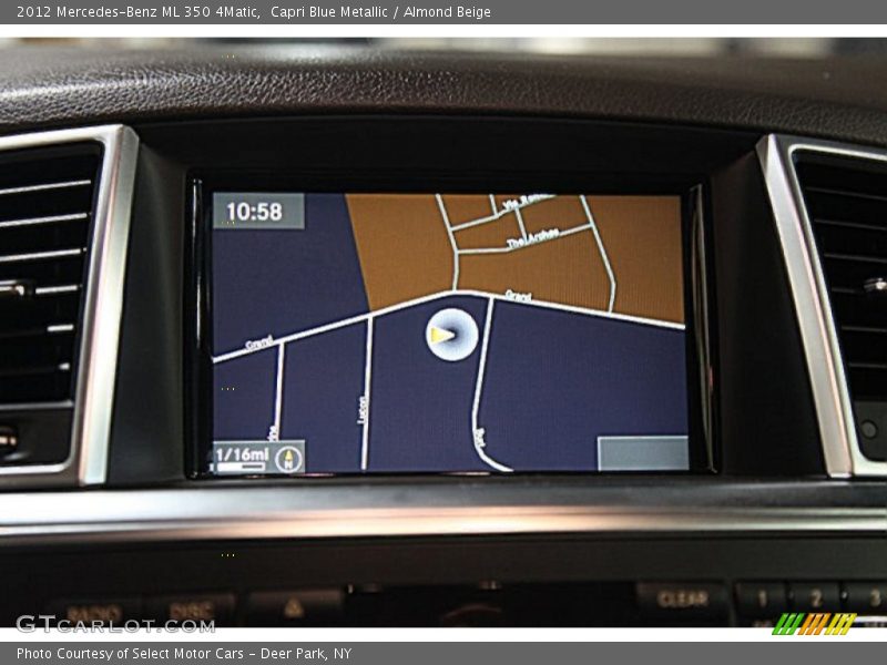 Capri Blue Metallic / Almond Beige 2012 Mercedes-Benz ML 350 4Matic