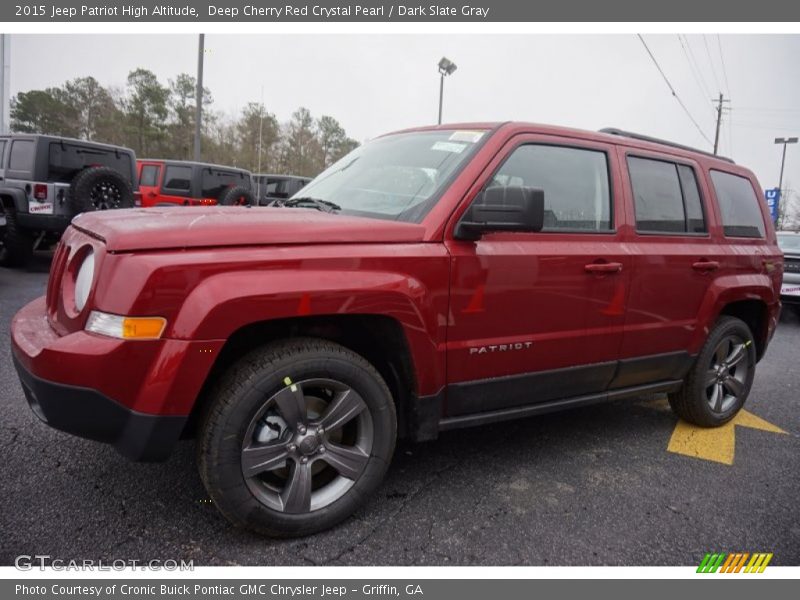 Deep Cherry Red Crystal Pearl / Dark Slate Gray 2015 Jeep Patriot High Altitude
