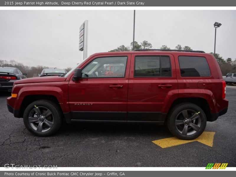 Deep Cherry Red Crystal Pearl / Dark Slate Gray 2015 Jeep Patriot High Altitude