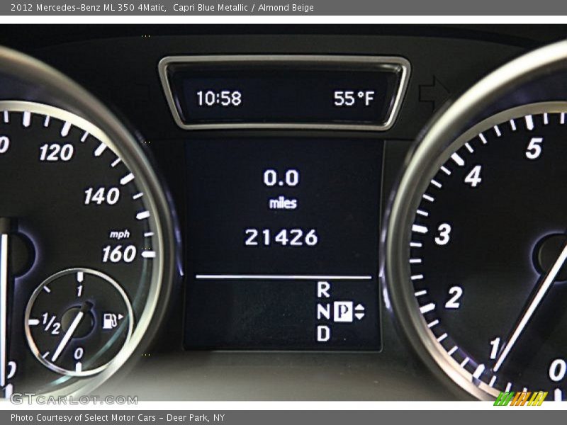 Capri Blue Metallic / Almond Beige 2012 Mercedes-Benz ML 350 4Matic