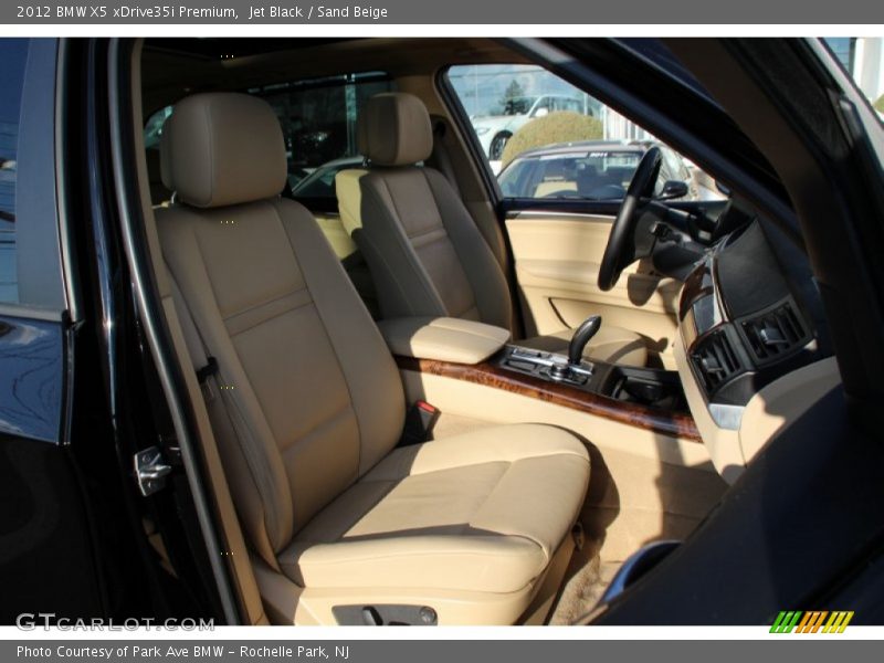 Jet Black / Sand Beige 2012 BMW X5 xDrive35i Premium