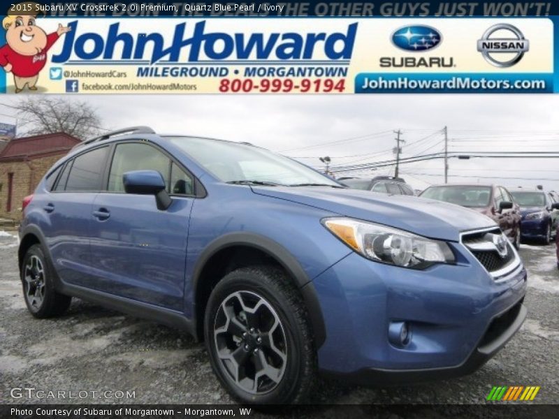 Quartz Blue Pearl / Ivory 2015 Subaru XV Crosstrek 2.0i Premium