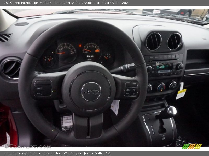 Deep Cherry Red Crystal Pearl / Dark Slate Gray 2015 Jeep Patriot High Altitude