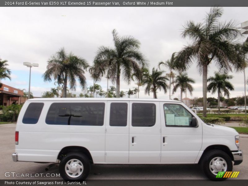 Oxford White / Medium Flint 2014 Ford E-Series Van E350 XLT Extended 15 Passenger Van