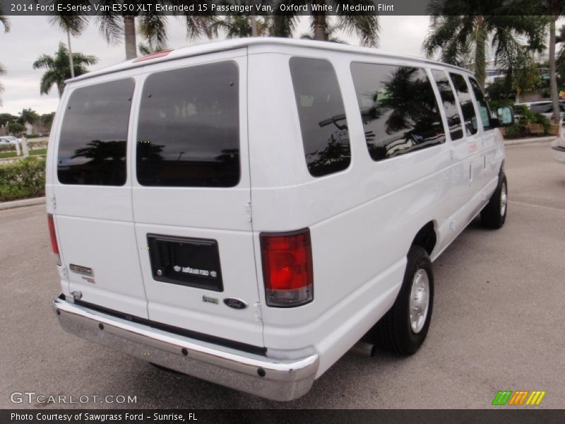 Oxford White / Medium Flint 2014 Ford E-Series Van E350 XLT Extended 15 Passenger Van