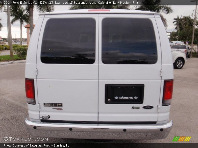 Oxford White / Medium Flint 2014 Ford E-Series Van E350 XLT Extended 15 Passenger Van
