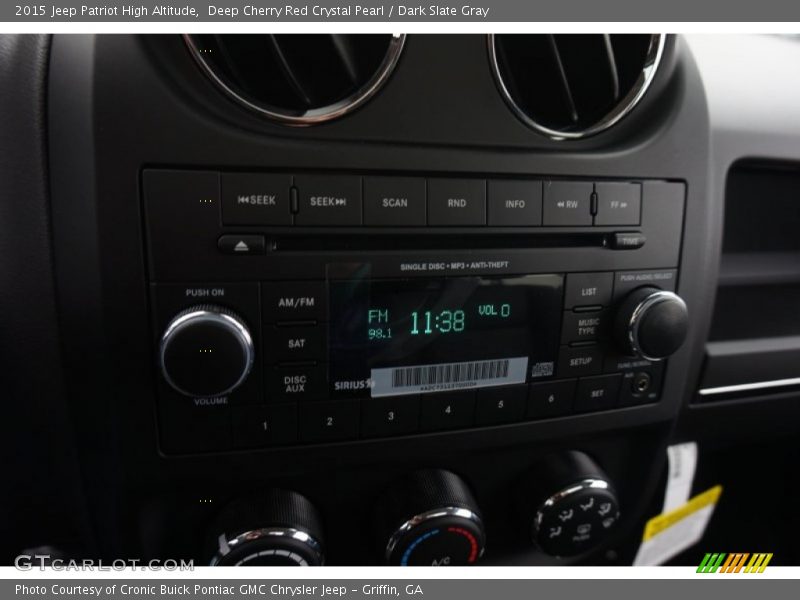 Deep Cherry Red Crystal Pearl / Dark Slate Gray 2015 Jeep Patriot High Altitude