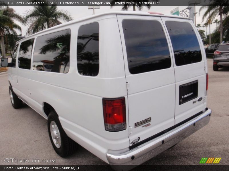 Oxford White / Medium Flint 2014 Ford E-Series Van E350 XLT Extended 15 Passenger Van
