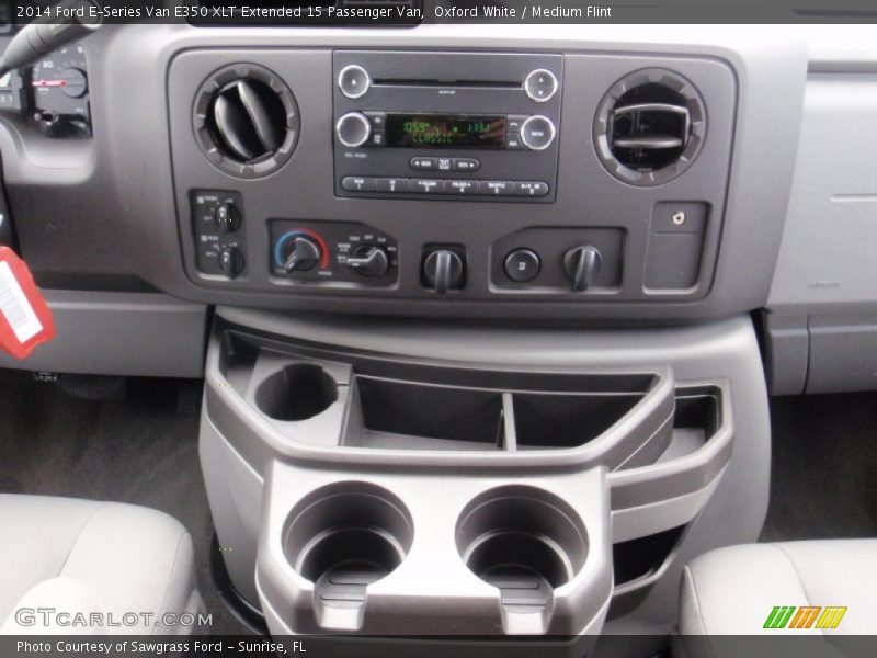 Oxford White / Medium Flint 2014 Ford E-Series Van E350 XLT Extended 15 Passenger Van