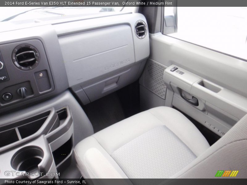 Oxford White / Medium Flint 2014 Ford E-Series Van E350 XLT Extended 15 Passenger Van