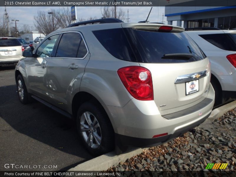 Champagne Silver Metallic / Light Titanium/Jet Black 2015 Chevrolet Equinox LT AWD