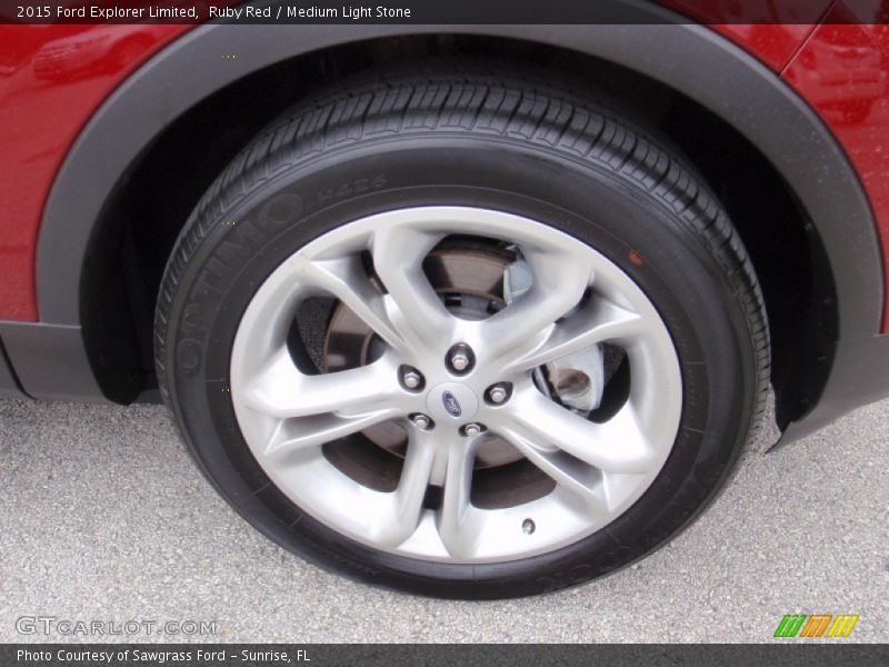 Ruby Red / Medium Light Stone 2015 Ford Explorer Limited