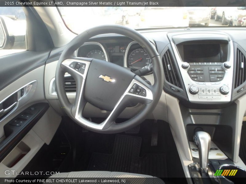 Champagne Silver Metallic / Light Titanium/Jet Black 2015 Chevrolet Equinox LT AWD
