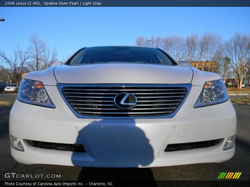 Opaline Silver Pearl / Light Gray 2008 Lexus LS 460