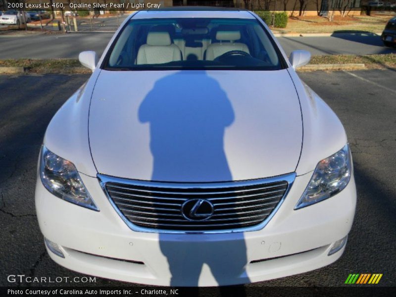 Opaline Silver Pearl / Light Gray 2008 Lexus LS 460