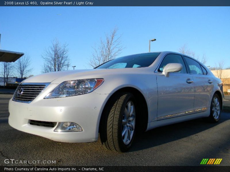 Opaline Silver Pearl / Light Gray 2008 Lexus LS 460