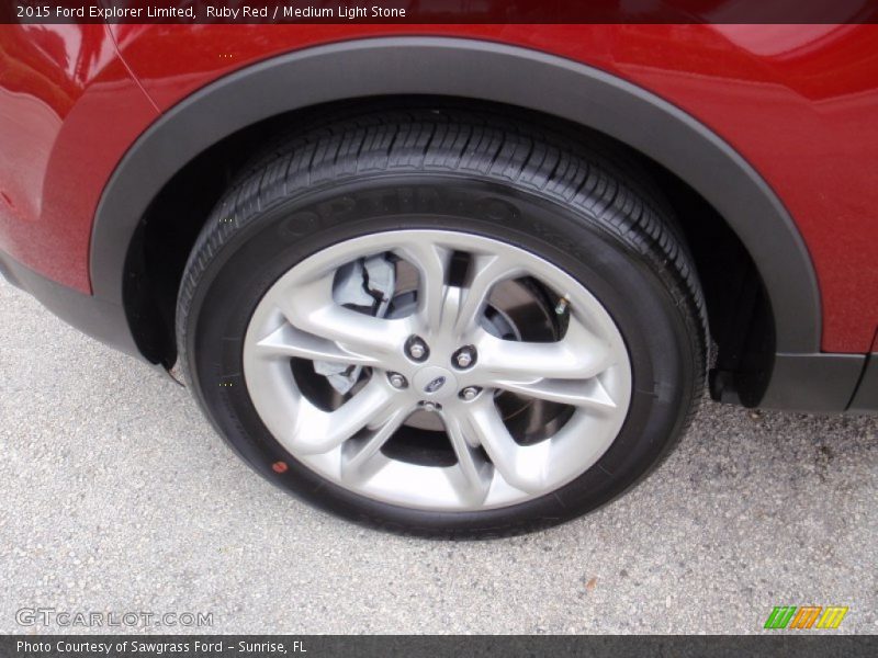 Ruby Red / Medium Light Stone 2015 Ford Explorer Limited
