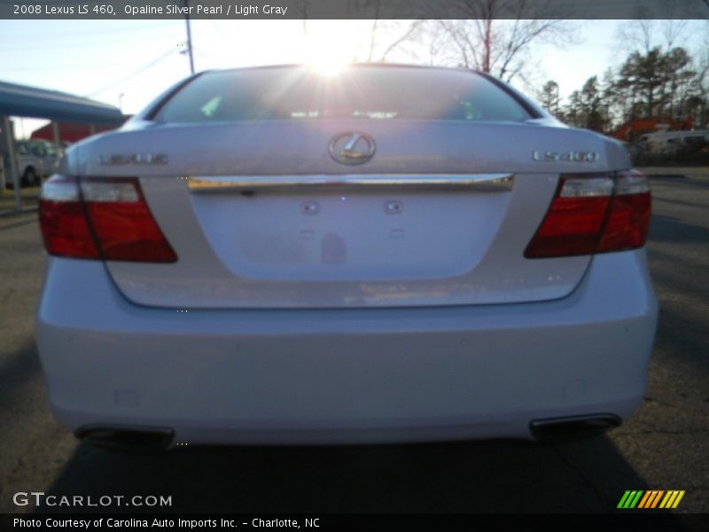 Opaline Silver Pearl / Light Gray 2008 Lexus LS 460