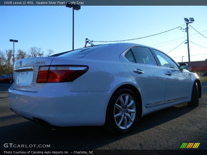 Opaline Silver Pearl / Light Gray 2008 Lexus LS 460