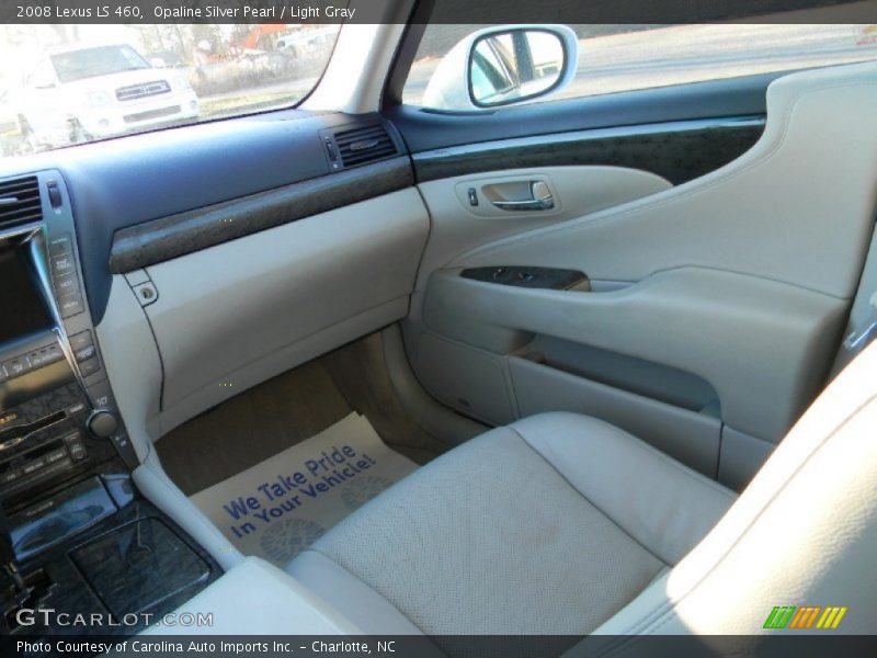 Opaline Silver Pearl / Light Gray 2008 Lexus LS 460