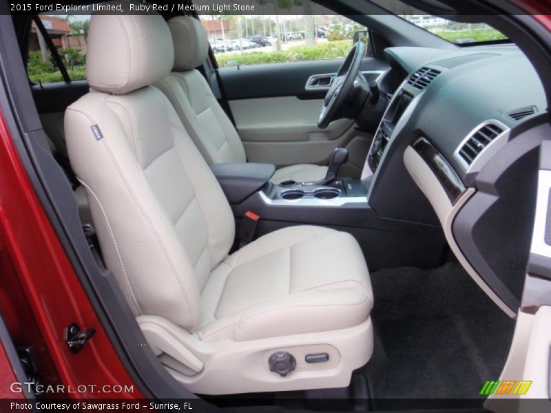 Ruby Red / Medium Light Stone 2015 Ford Explorer Limited