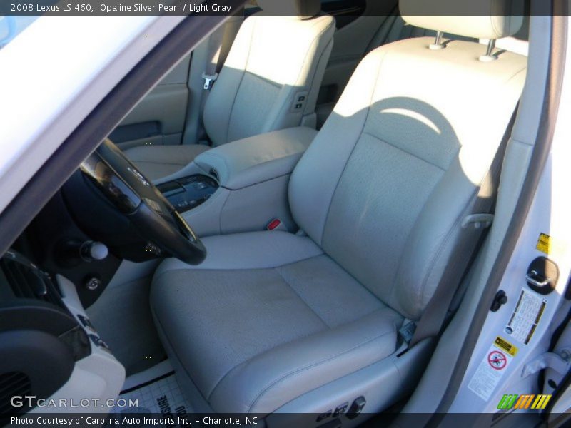 Opaline Silver Pearl / Light Gray 2008 Lexus LS 460