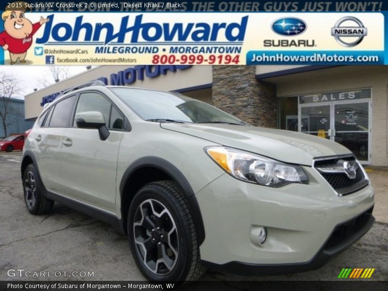 Desert Khaki / Black 2015 Subaru XV Crosstrek 2.0i Limited