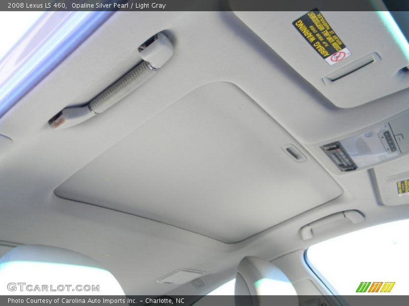 Opaline Silver Pearl / Light Gray 2008 Lexus LS 460