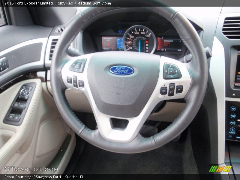 Ruby Red / Medium Light Stone 2015 Ford Explorer Limited