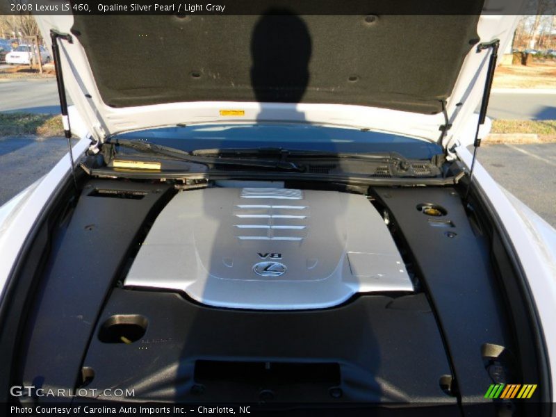Opaline Silver Pearl / Light Gray 2008 Lexus LS 460