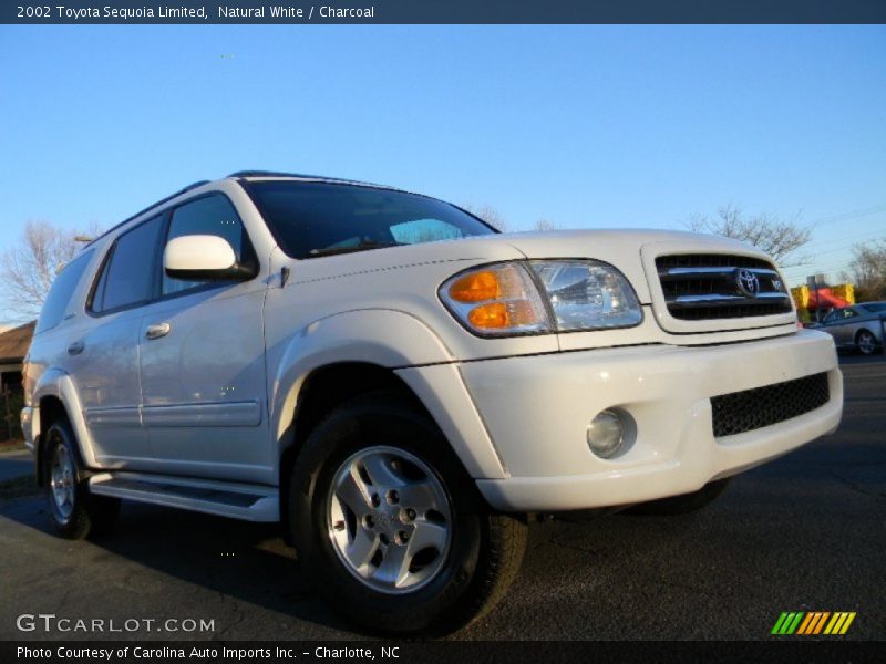 Natural White / Charcoal 2002 Toyota Sequoia Limited
