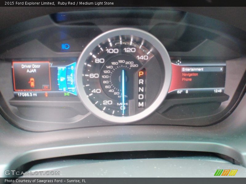 Ruby Red / Medium Light Stone 2015 Ford Explorer Limited