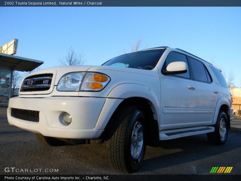 Natural White / Charcoal 2002 Toyota Sequoia Limited
