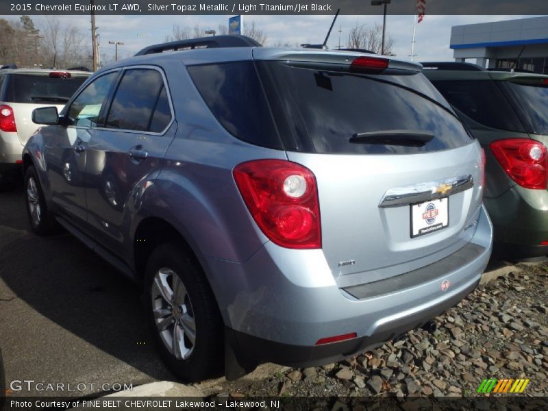 Silver Topaz Metallic / Light Titanium/Jet Black 2015 Chevrolet Equinox LT AWD