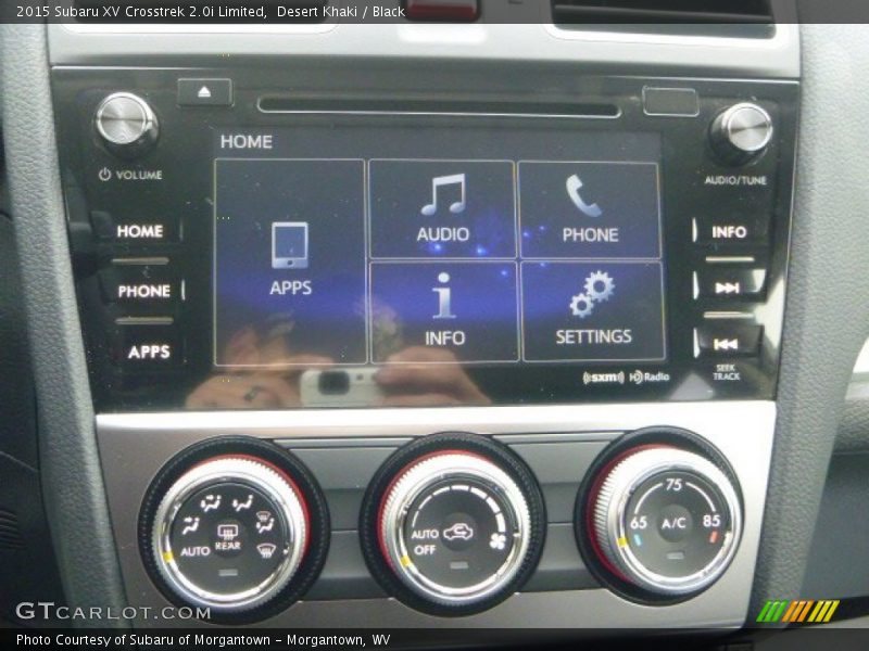 Controls of 2015 XV Crosstrek 2.0i Limited